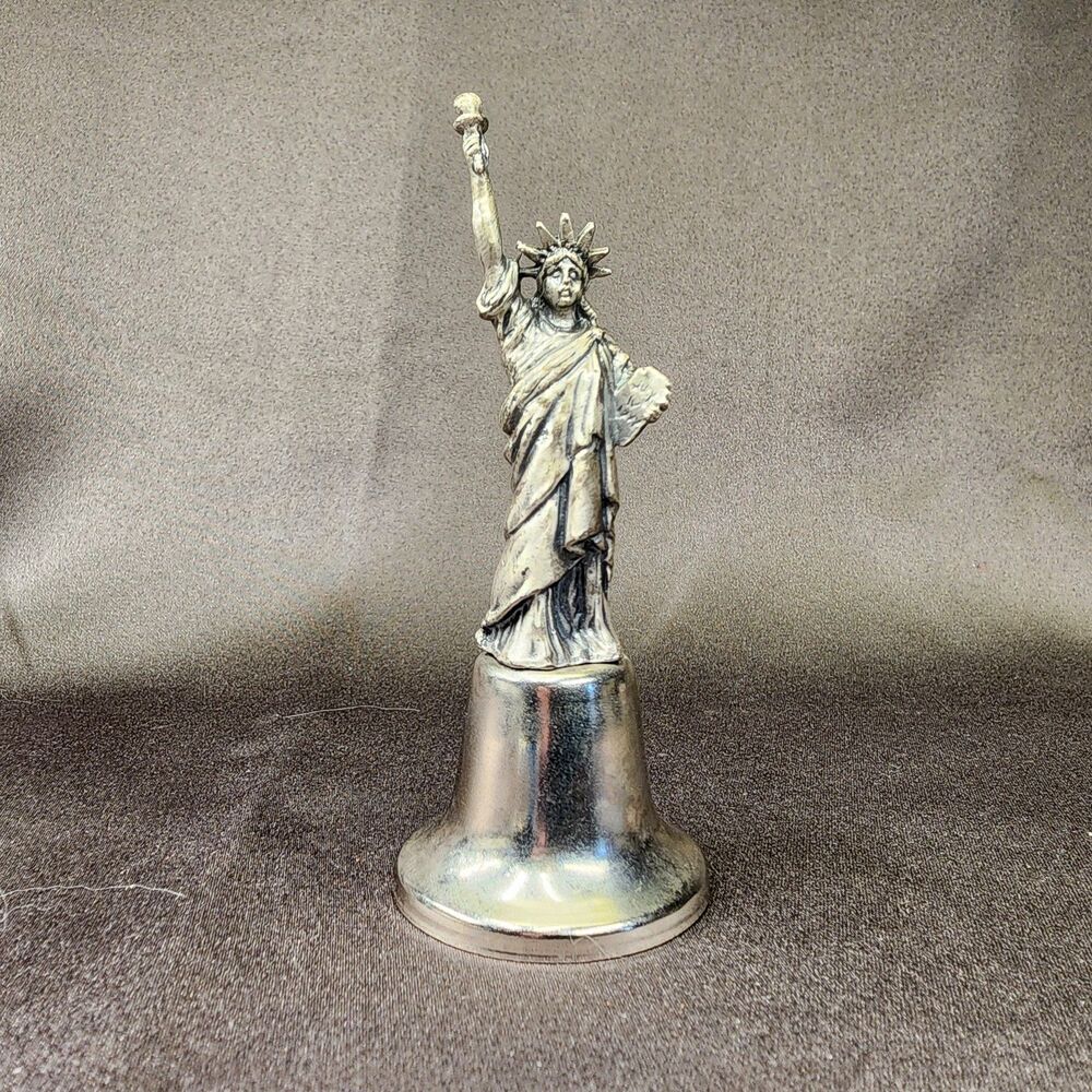 Vintage Statue Of Liberty New York Miniature Bell Souvenir Gift 4"